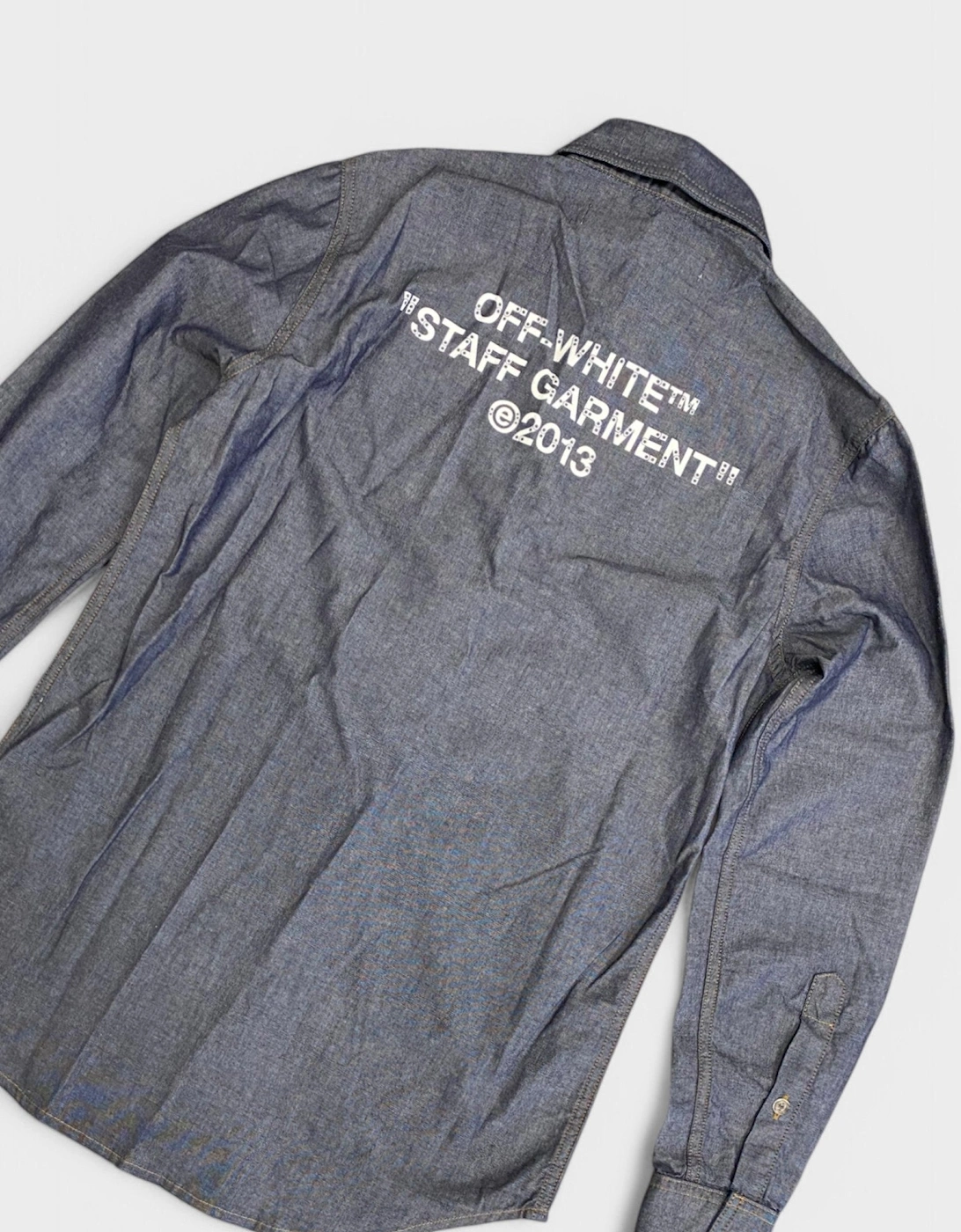 Staff Chambray Basic Shirt Blue