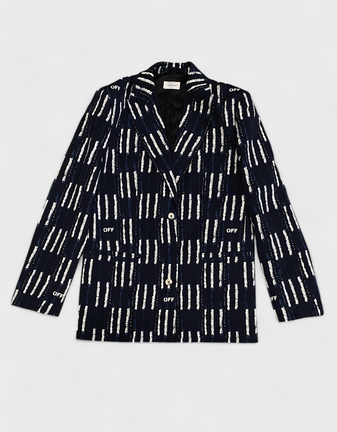 Shibori Woven Tomboy Jacket Cobalt Blue, 5 of 4