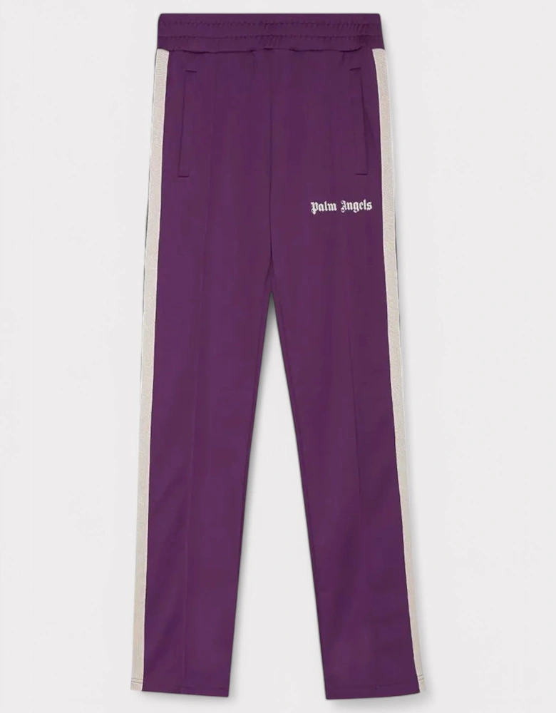 Classic Track Pants Pants Burgundy Off White