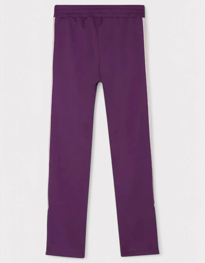 Classic Track Pants Pants Burgundy Off White