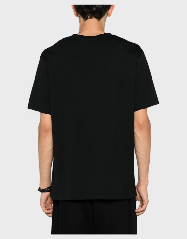 Logo Print Cotton T-shirt Black