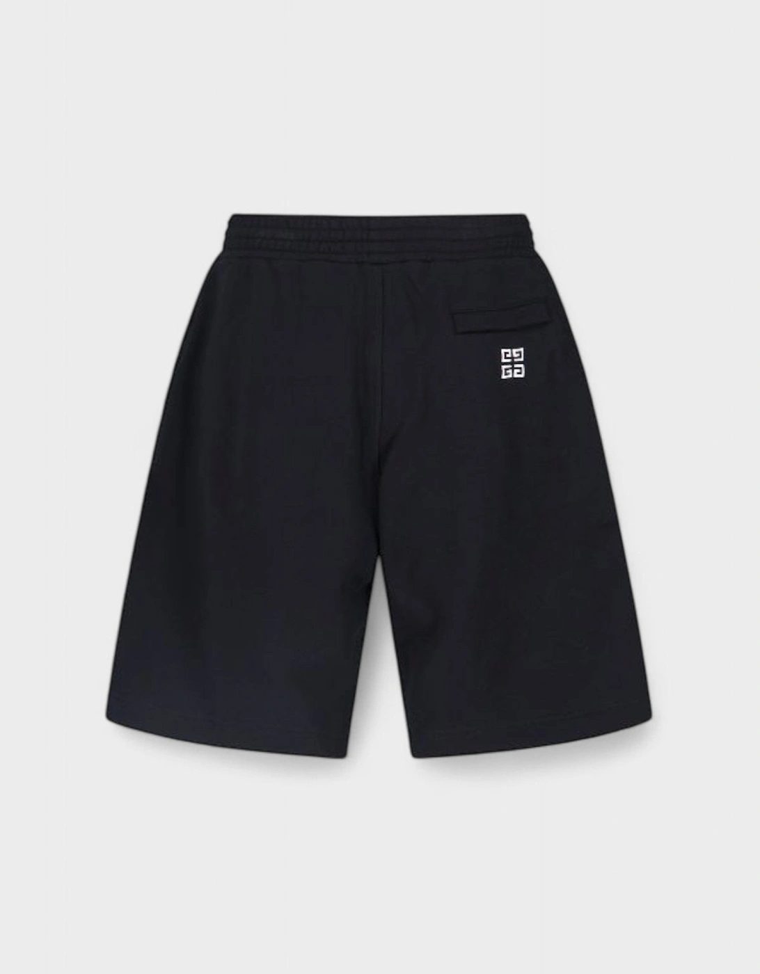 Boxy Fit Embroidery Shorts Black
