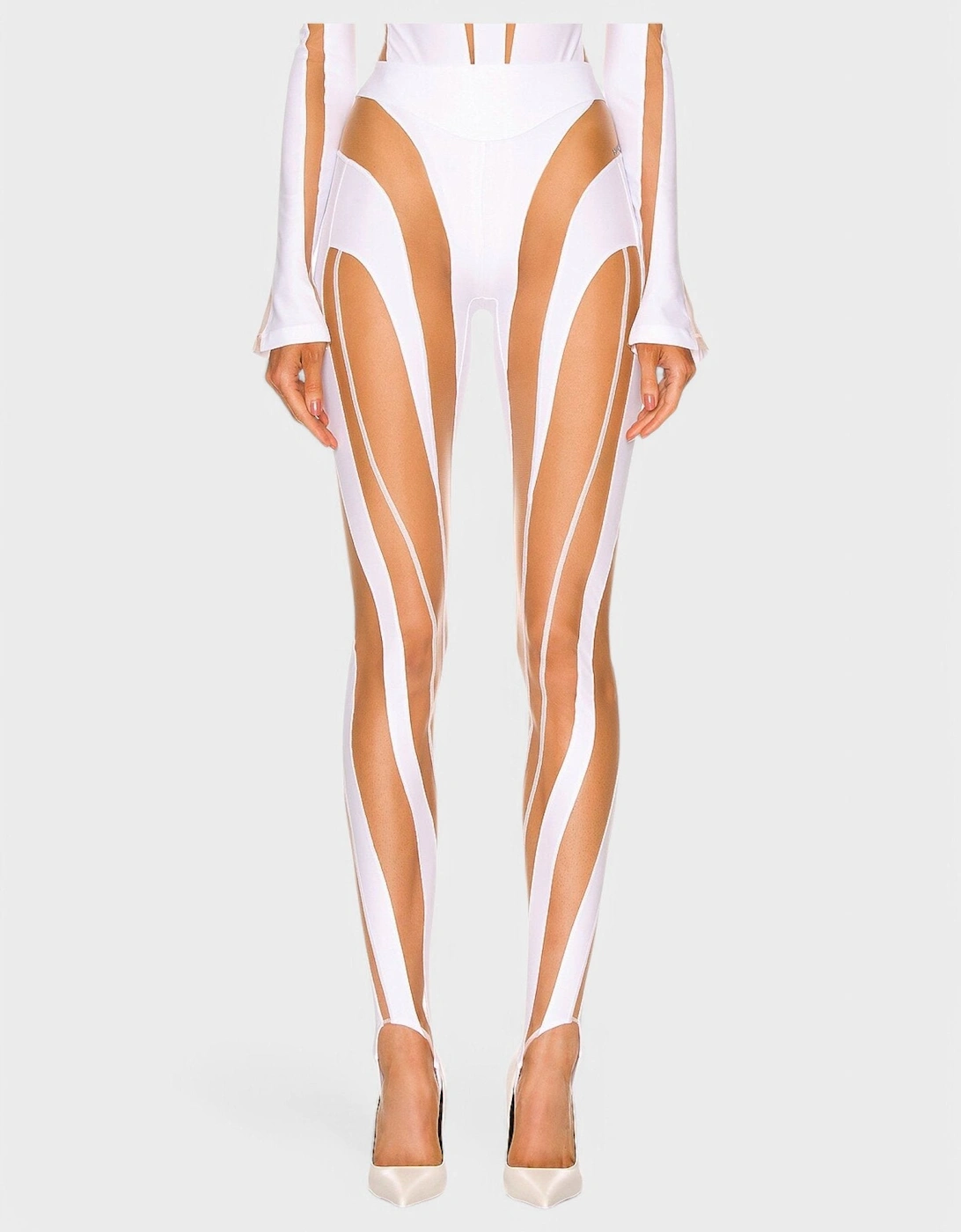 Spiral Leggings White Nude 01, 7 of 6