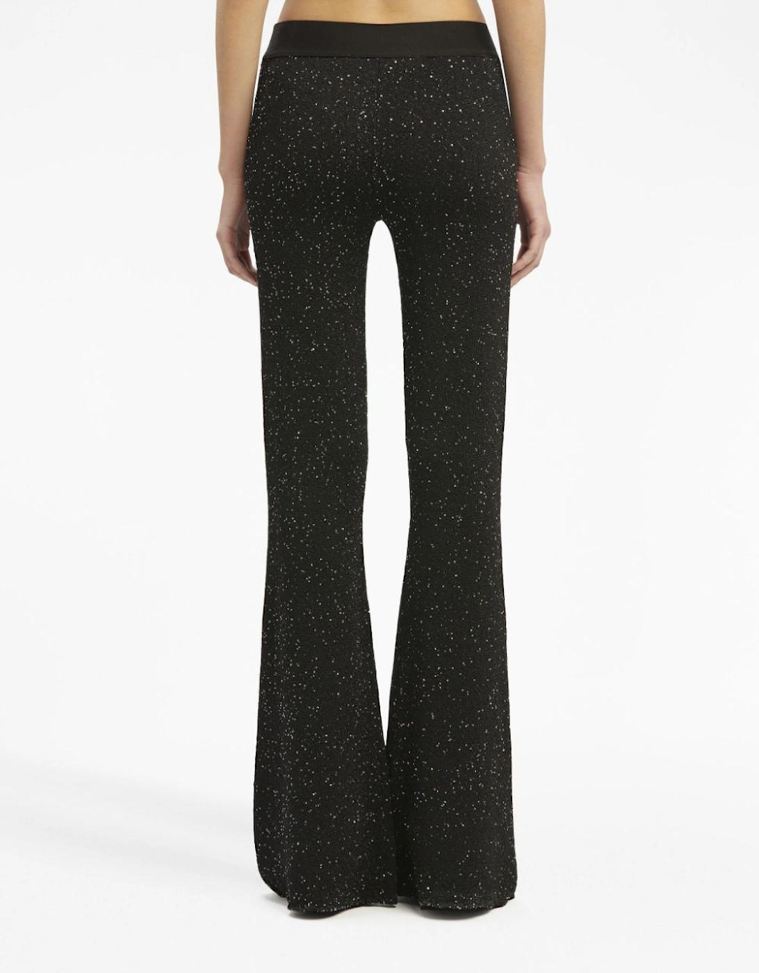 Knitted Logo Pants Black