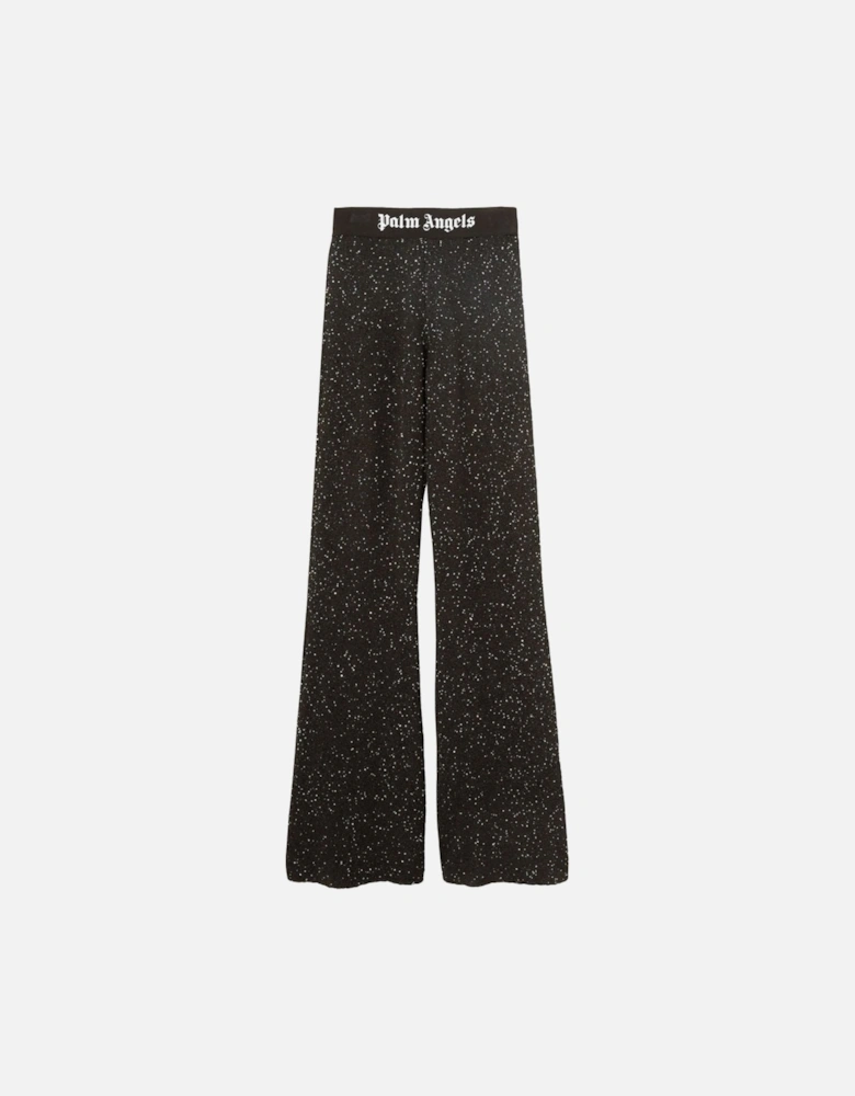 Knitted Logo Pants Black