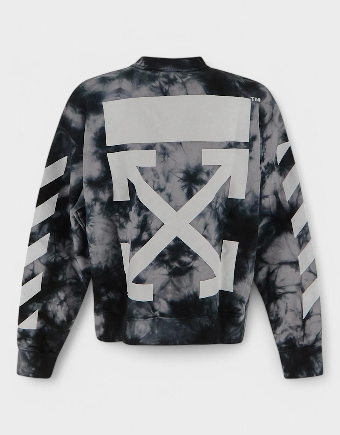 Diag Arrow Tie Dye Skate Crewneck Grey, 3 of 2