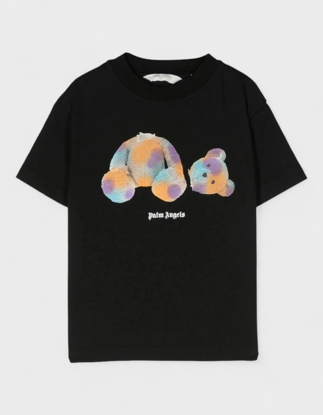 Boys Pop Bear T Shirt Black Turquoise, 4 of 3