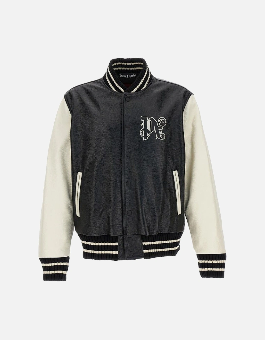 Monogram Varsity Jacket Black Off White, 4 of 3
