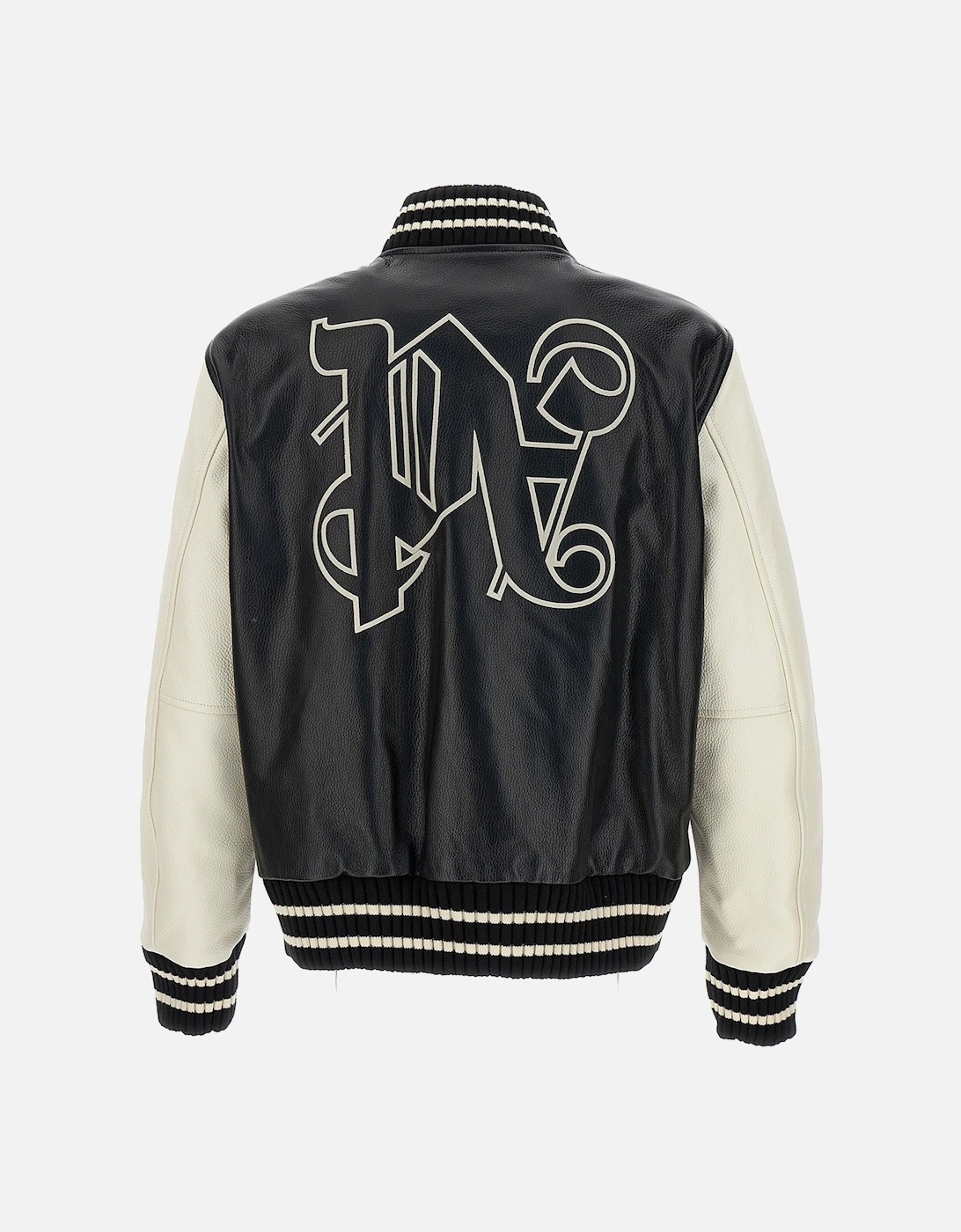 Monogram Varsity Jacket Black Off White