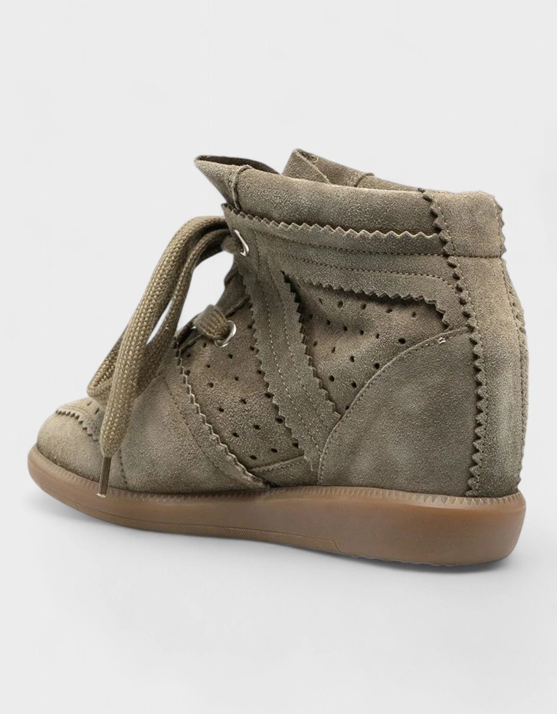 Bobby Wedge Sneakers Taupe