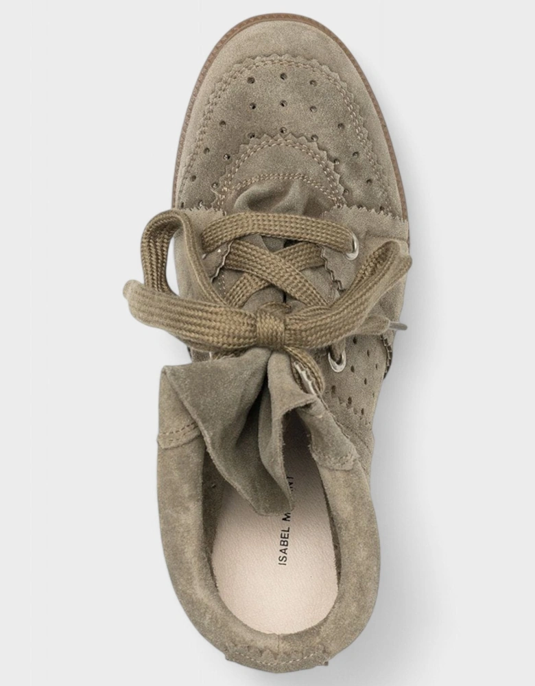 Bobby Wedge Sneakers Taupe