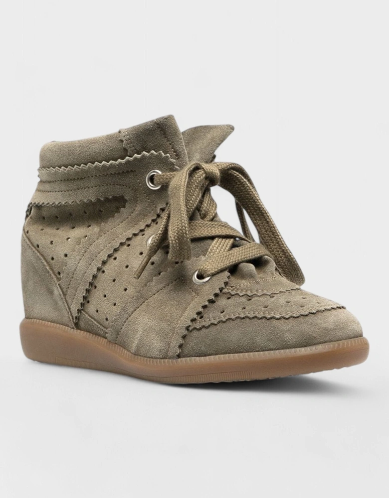 Bobby Wedge Sneakers Taupe