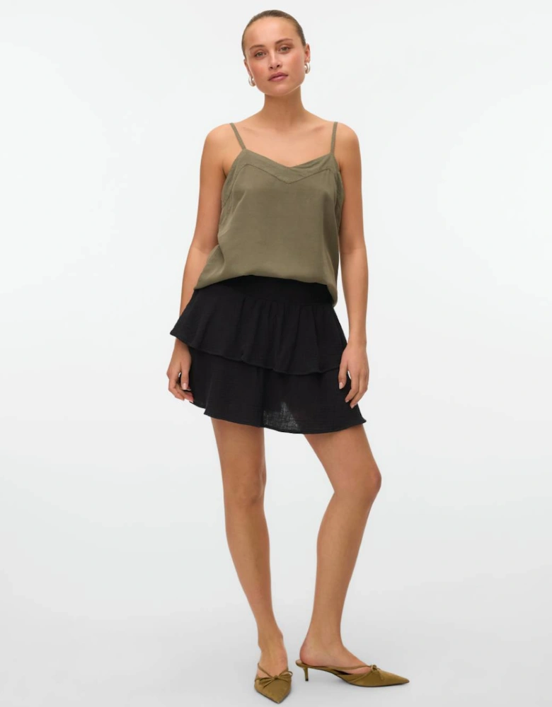 Bree Singlet Tencel Top Kalamata