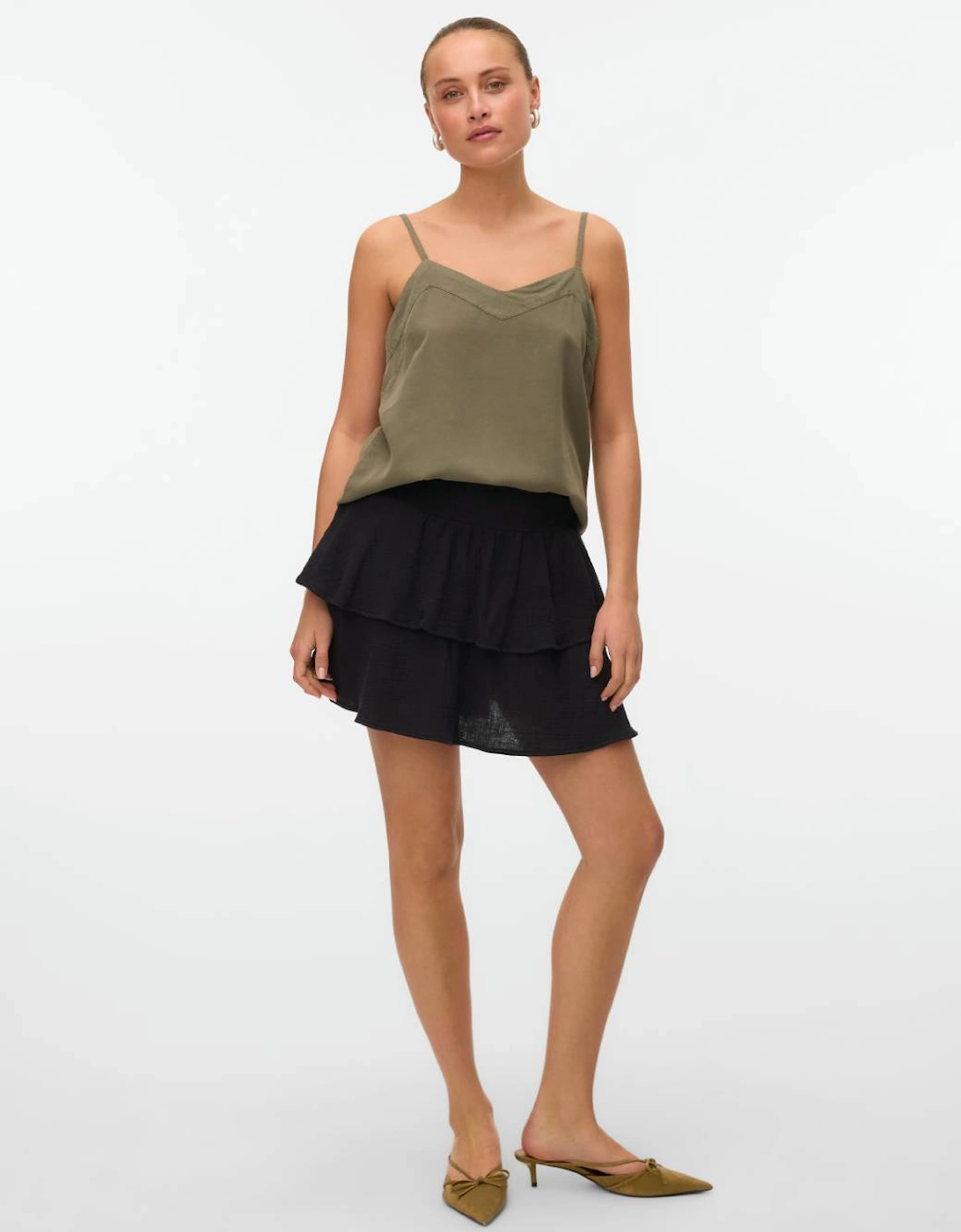 Bree Singlet Tencel Top Kalamata