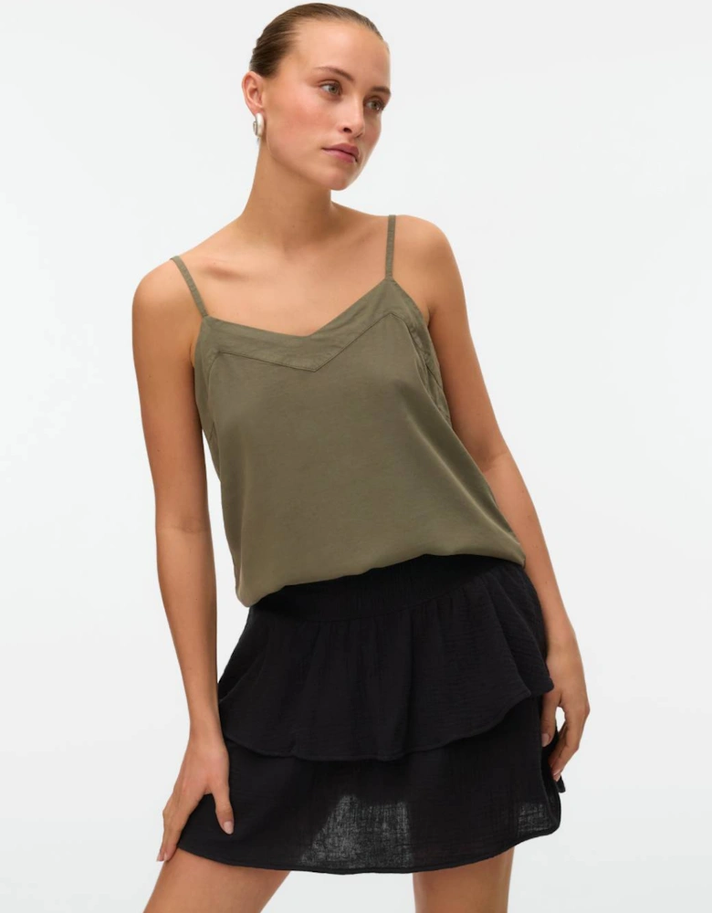 Bree Singlet Tencel Top Kalamata