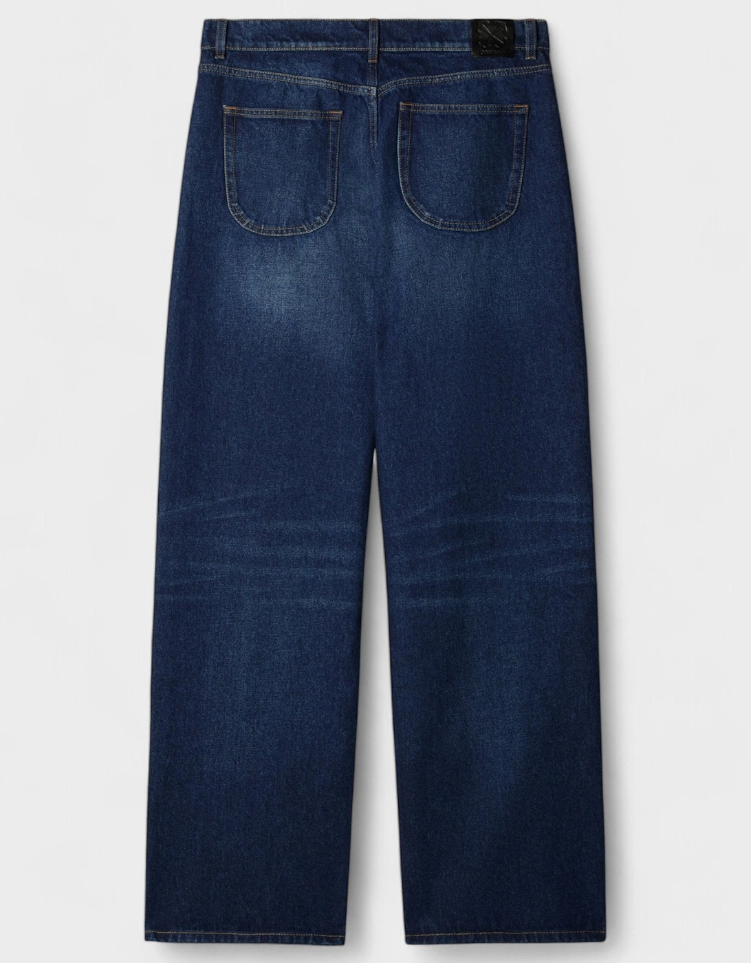 Eyelet Loose Fit Jeans Medium Blue