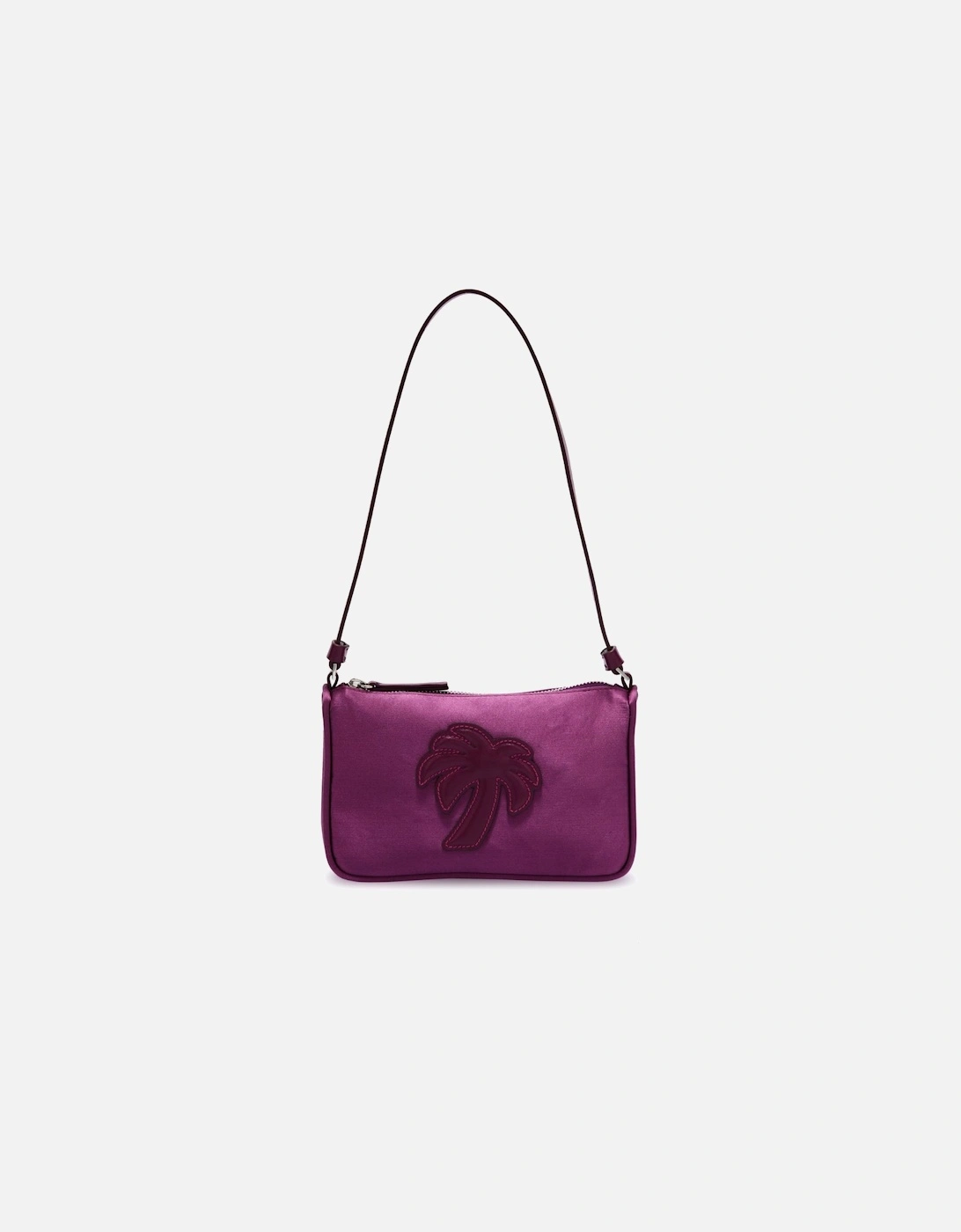 Satin Palm Shoulder Bag Purple, 7 of 6
