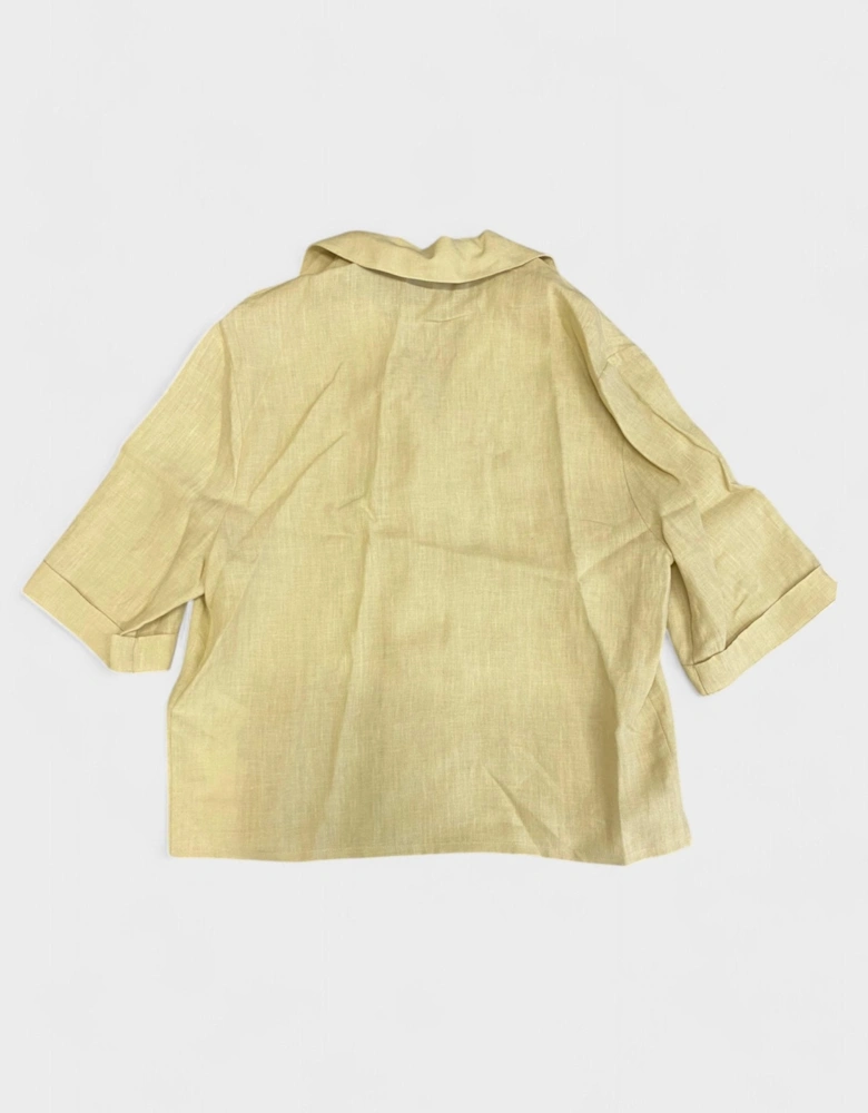 Staff Linen Shirt Beige