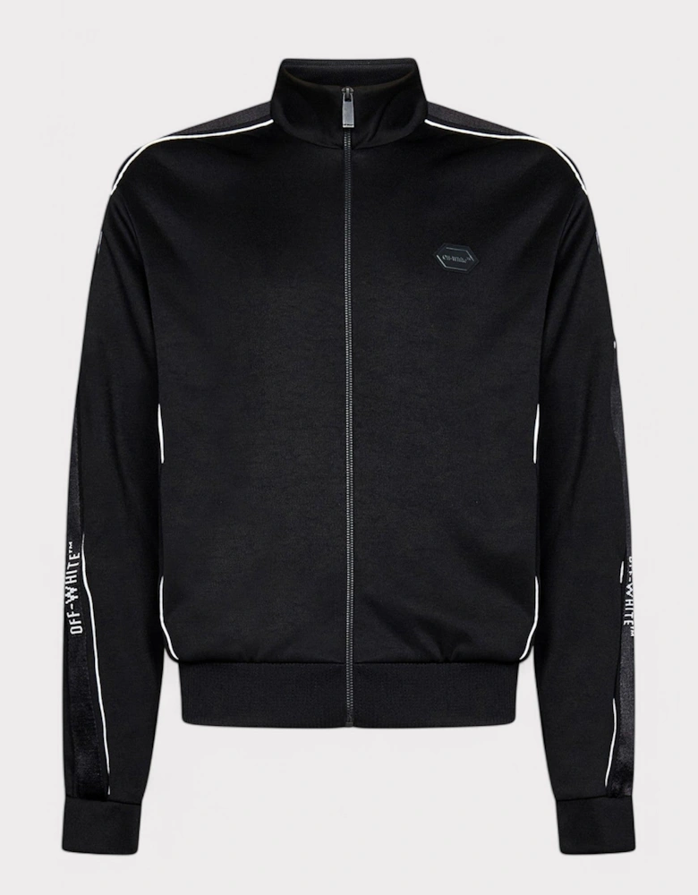 Knit Tape Track Jacket Black