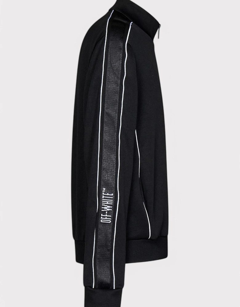 Knit Tape Track Jacket Black