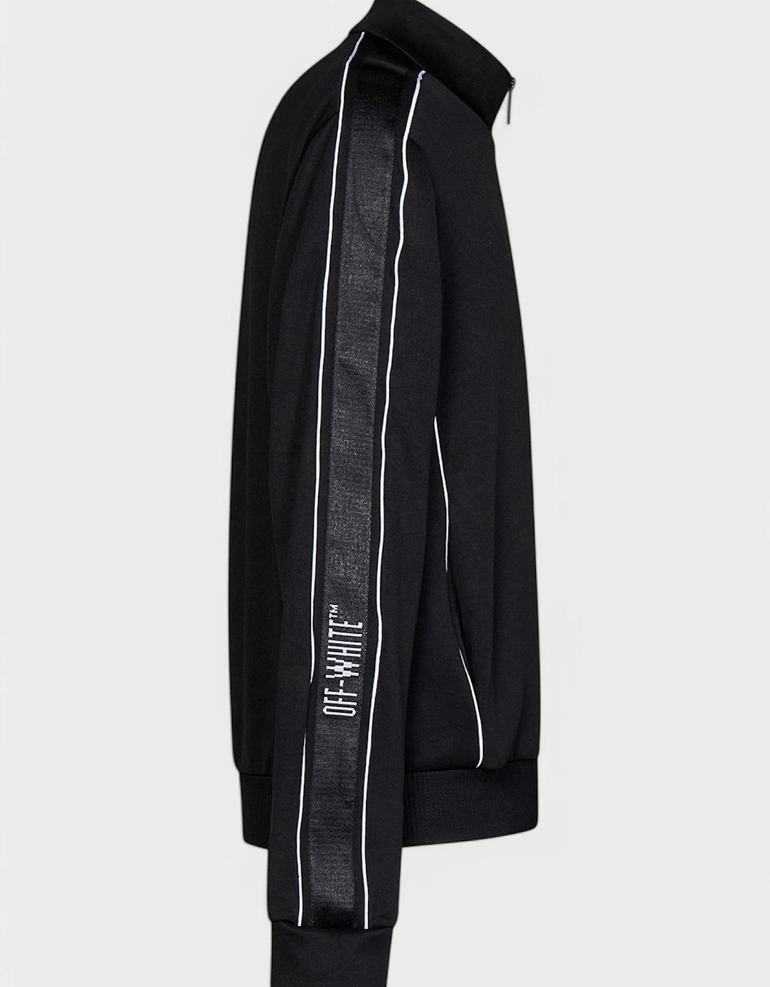 Knit Tape Track Jacket Black