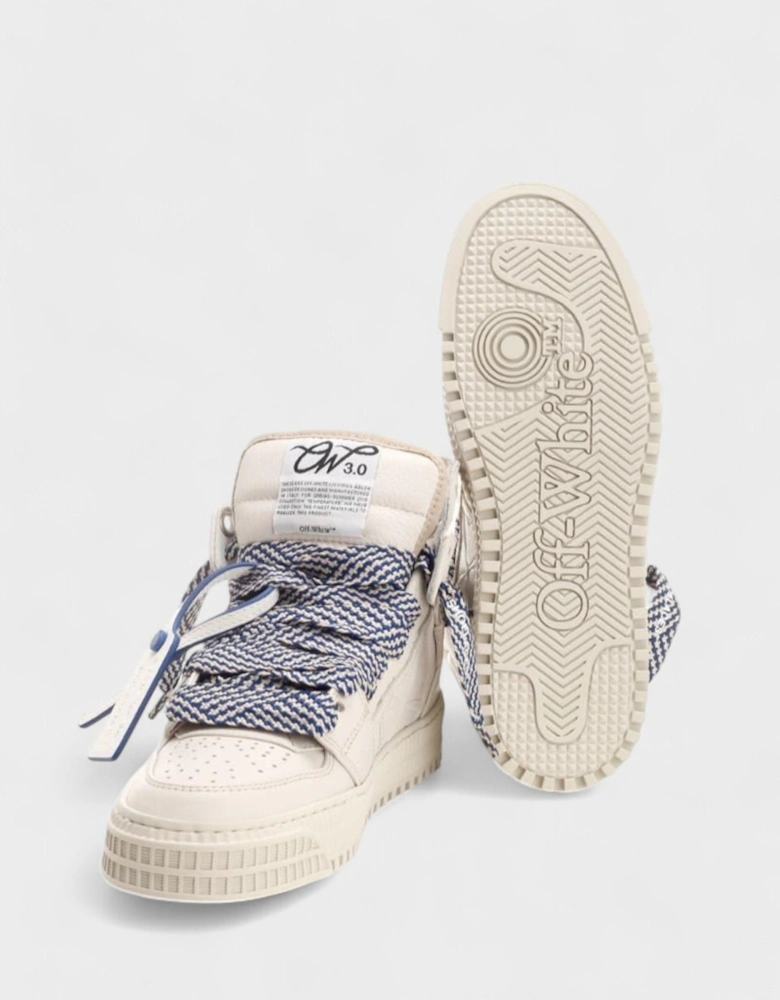 3.0 Off Court Calf Leather Cream Navy Blue