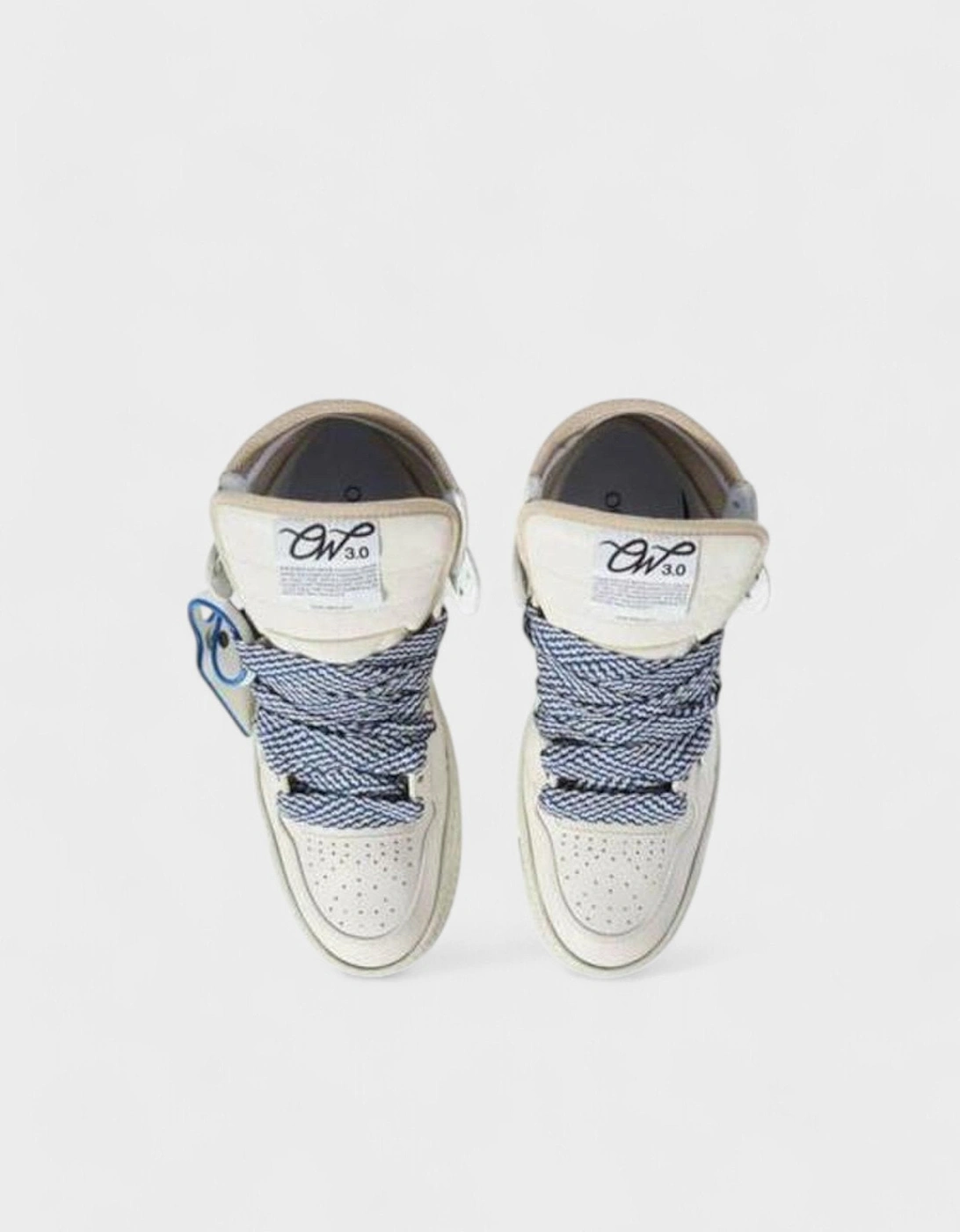 3.0 Off Court Calf Leather Cream Navy Blue