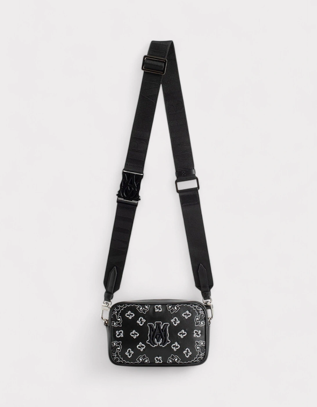 Nappa Embroidery Camera Case Black