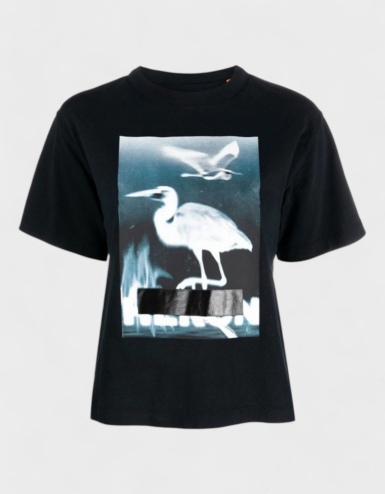 Short Sleeve Tee Black White