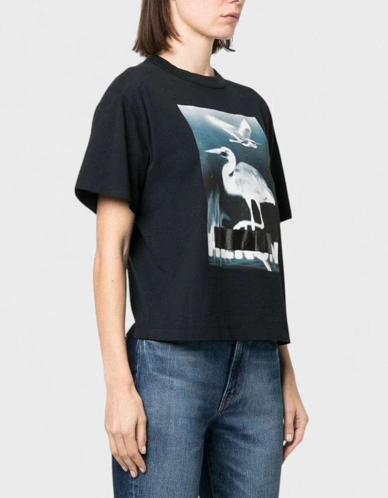 Short Sleeve Tee Black White
