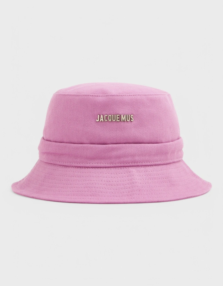 Le Bob Gadjo Bow Knotted Bucket Hat Lilac