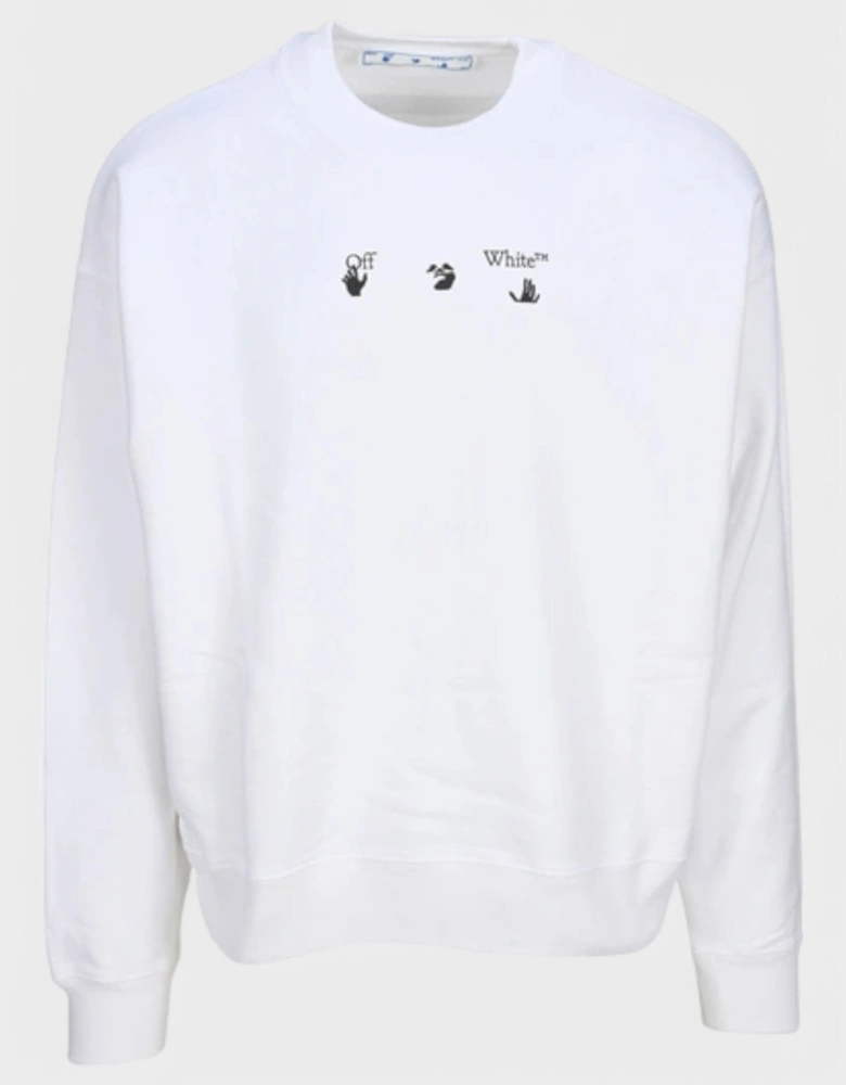 Sketch Arrows Logo Sweatshirt White