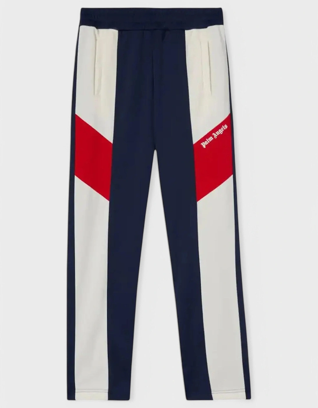 Men's Palm Angels Colorblock Track Pants Navy/White - Black - Size: 33/32/32