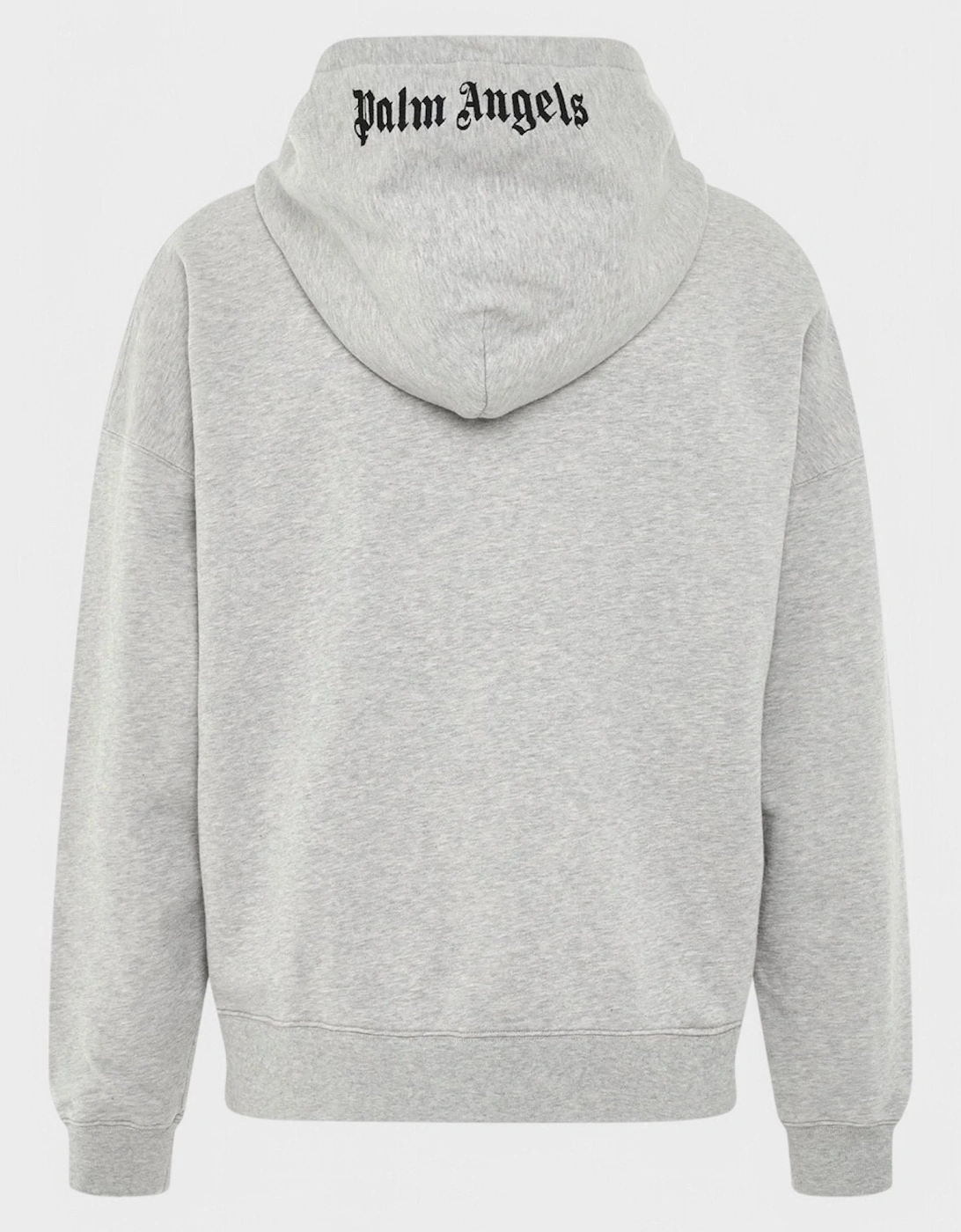 Embroidered Logo Hoodie Melange Grey