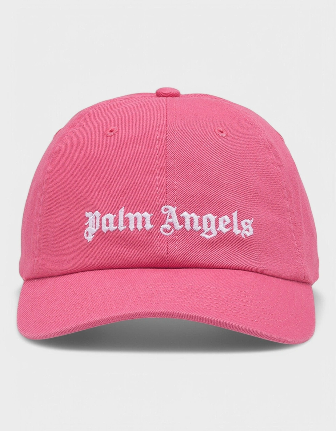 Embroidered Gothic Intarsia Logo Strap-Back Cap Pink/White, 5 of 4