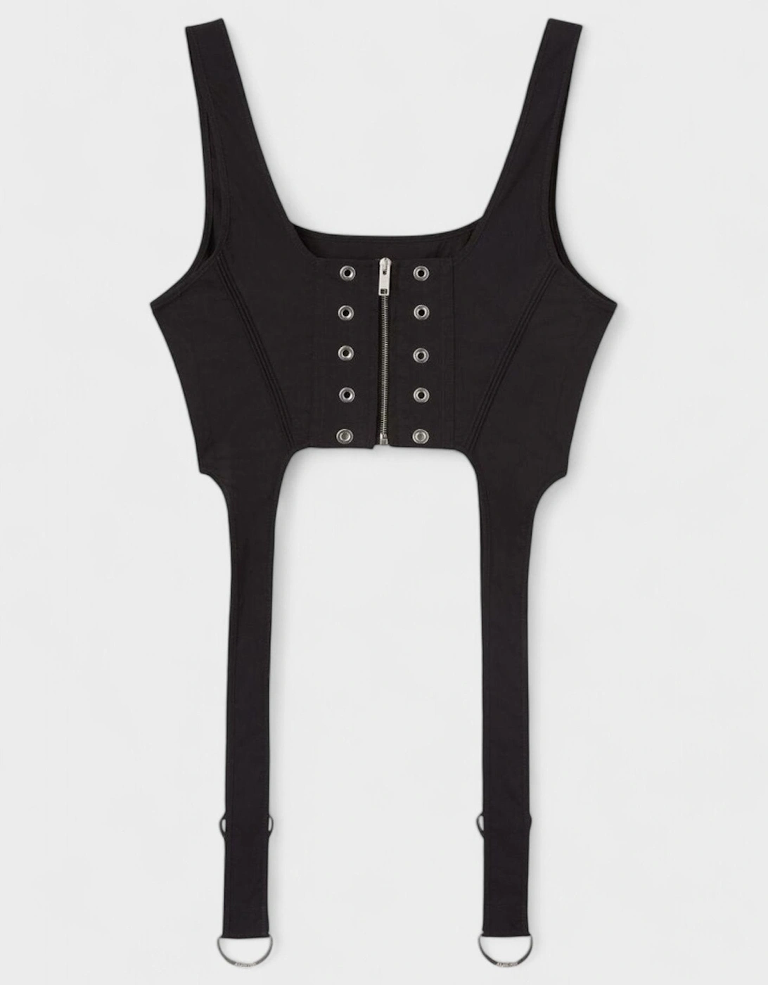 Women's AMBUSH corset crop top - Black - Size: 10/8