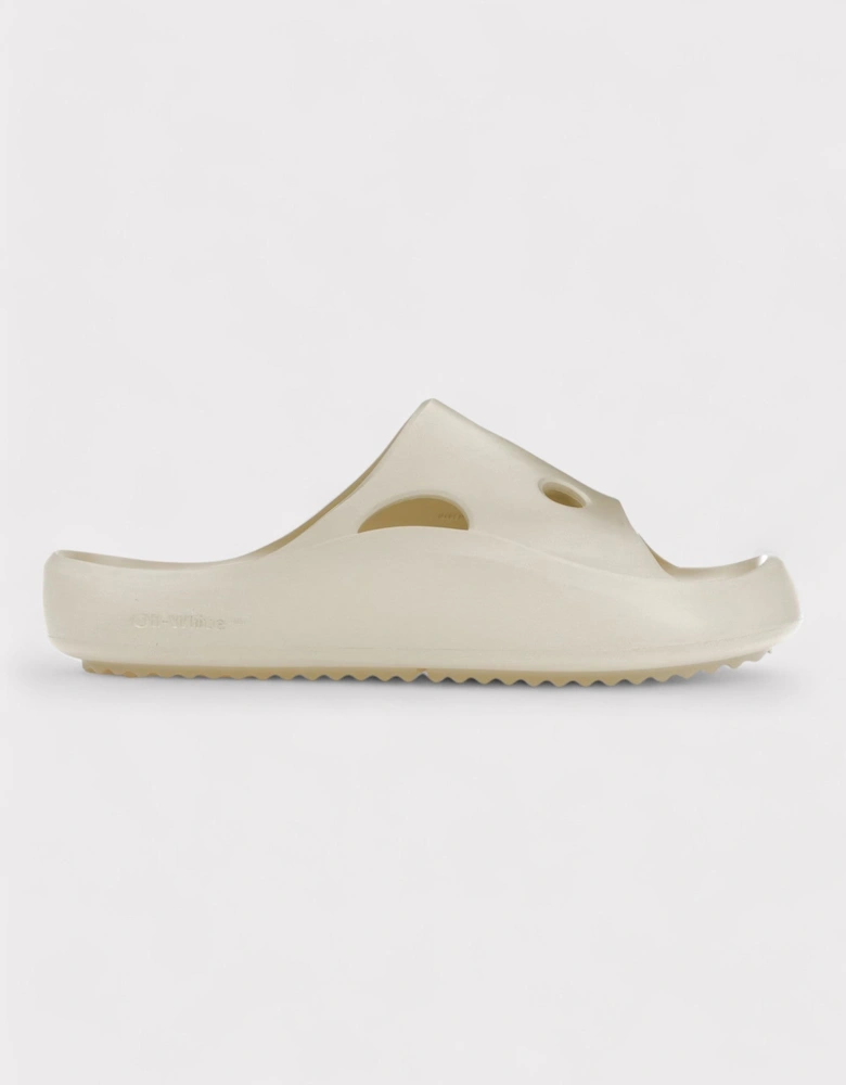 Meteor Rubber Slides Beige