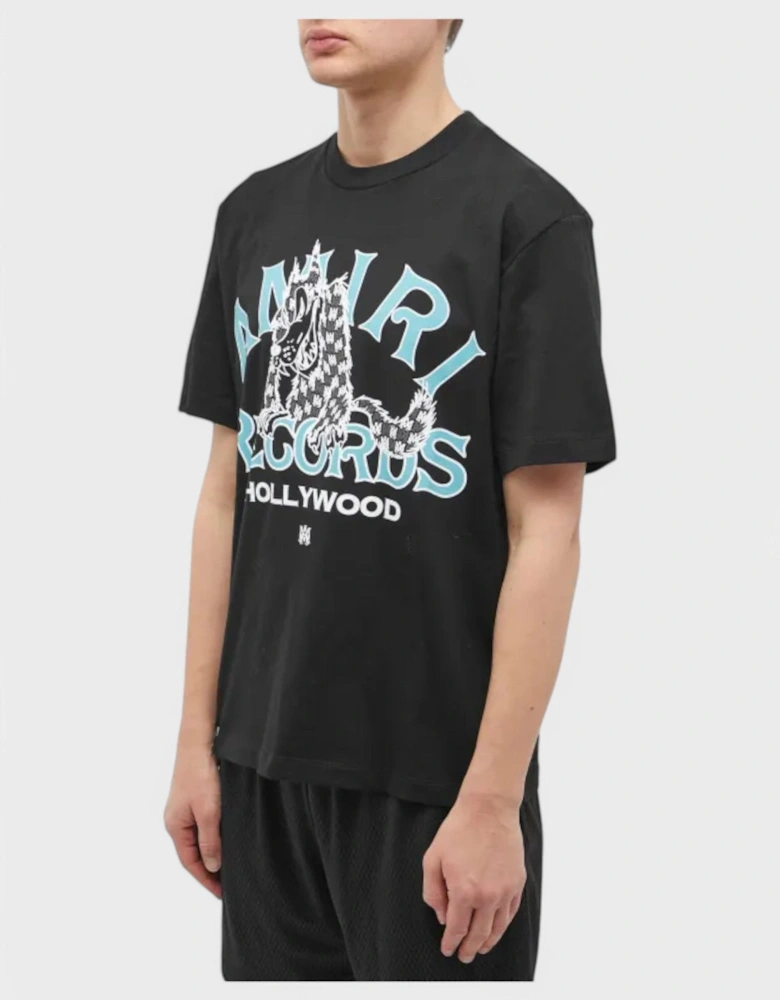 Records Wolf Tee Black