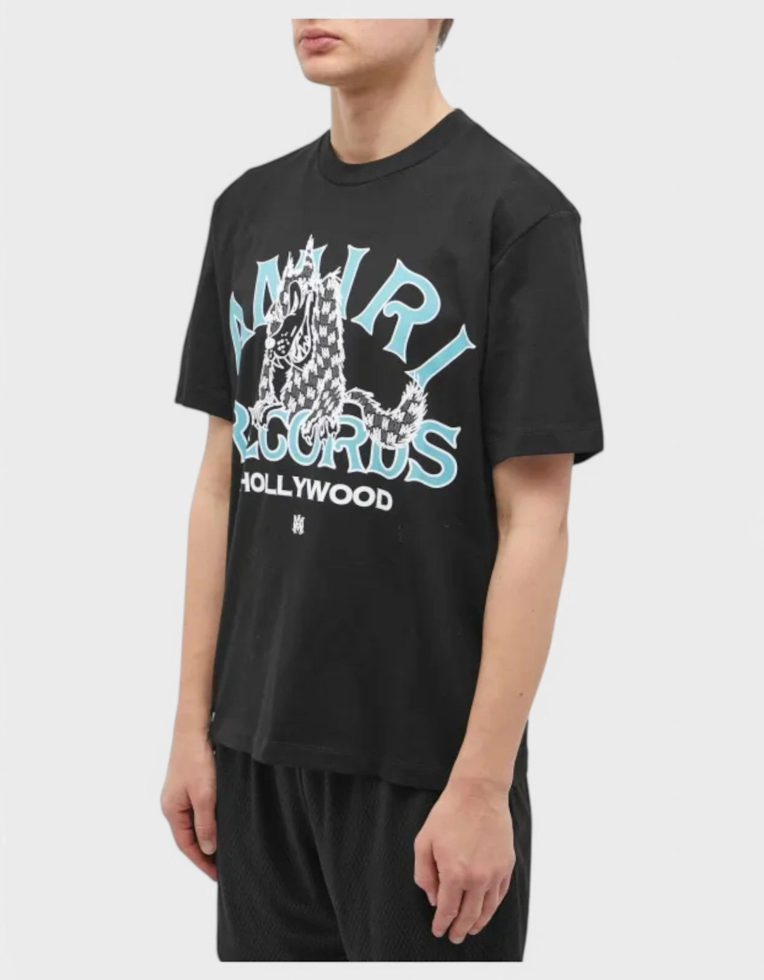 Records Wolf Tee Black