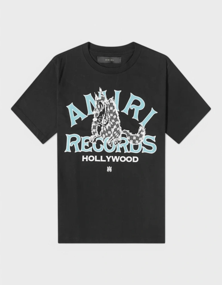 Records Wolf Tee Black
