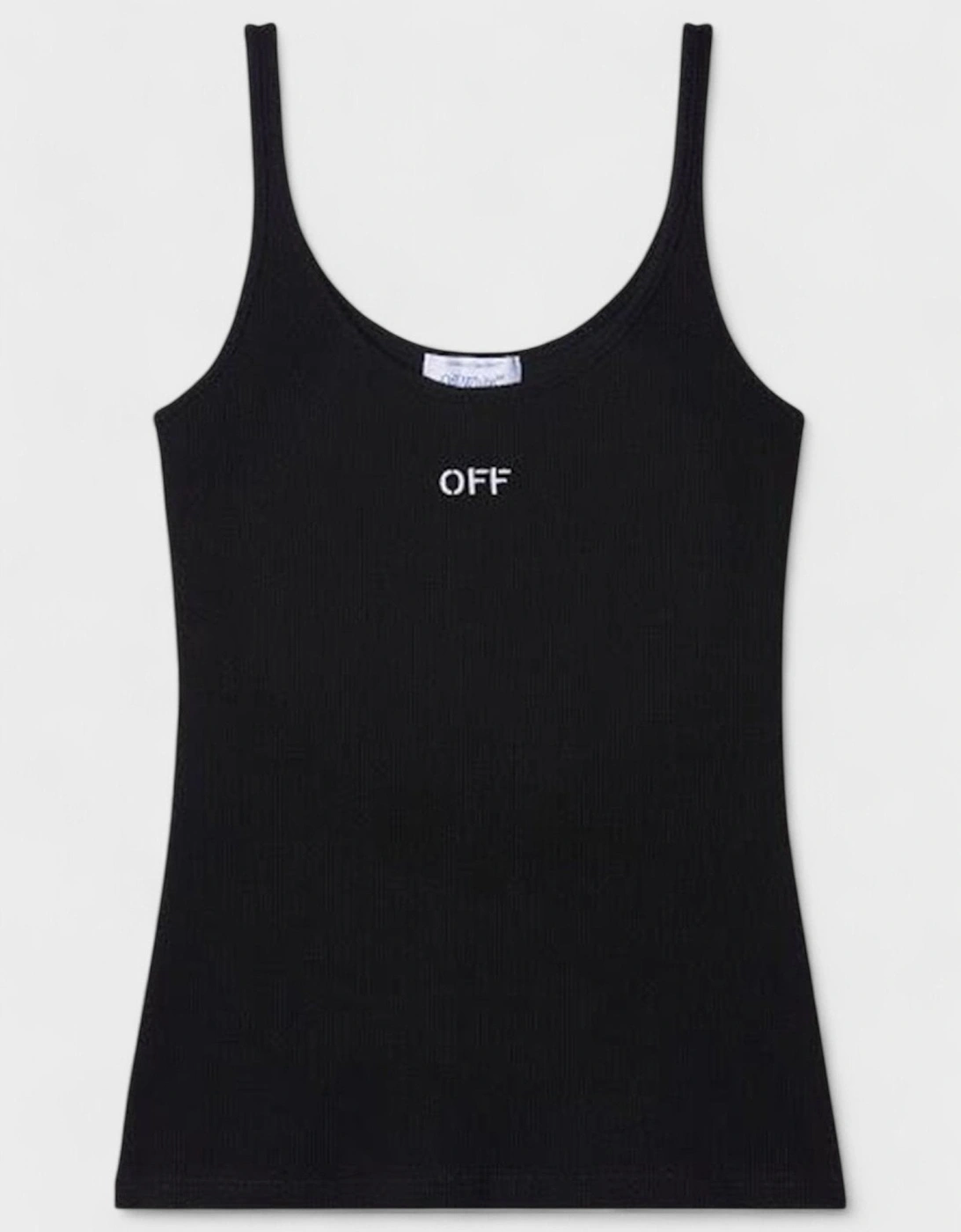 Off Stamp Rib Tank Top Black, 5 of 4