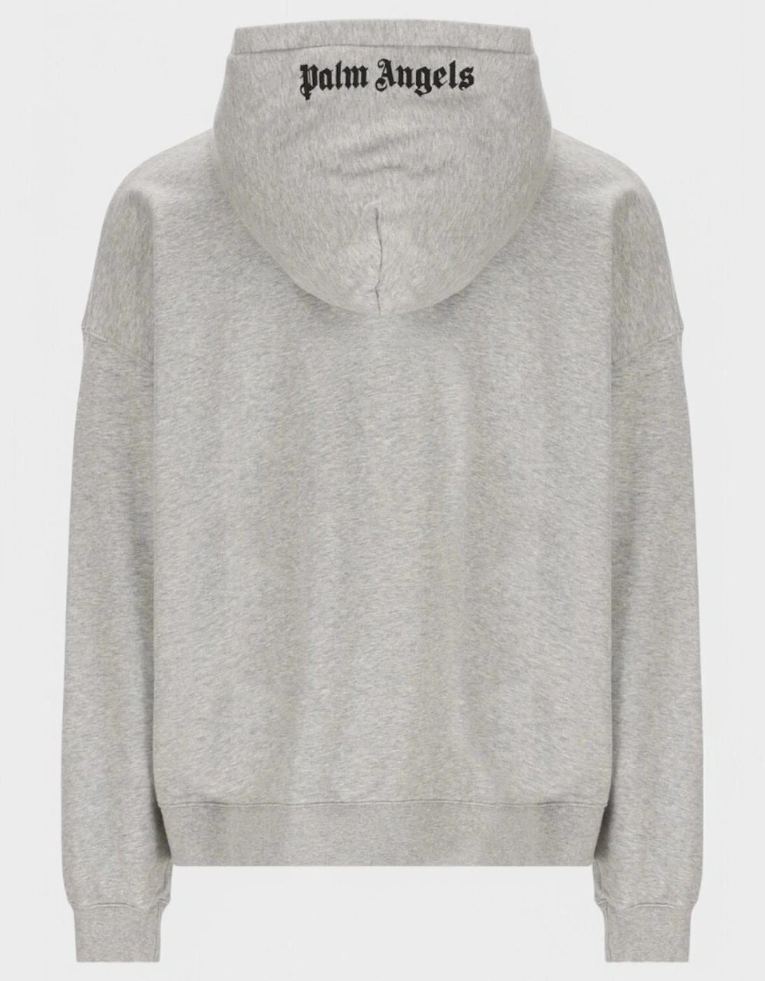 Embroidered-Logo Hoodie Grey