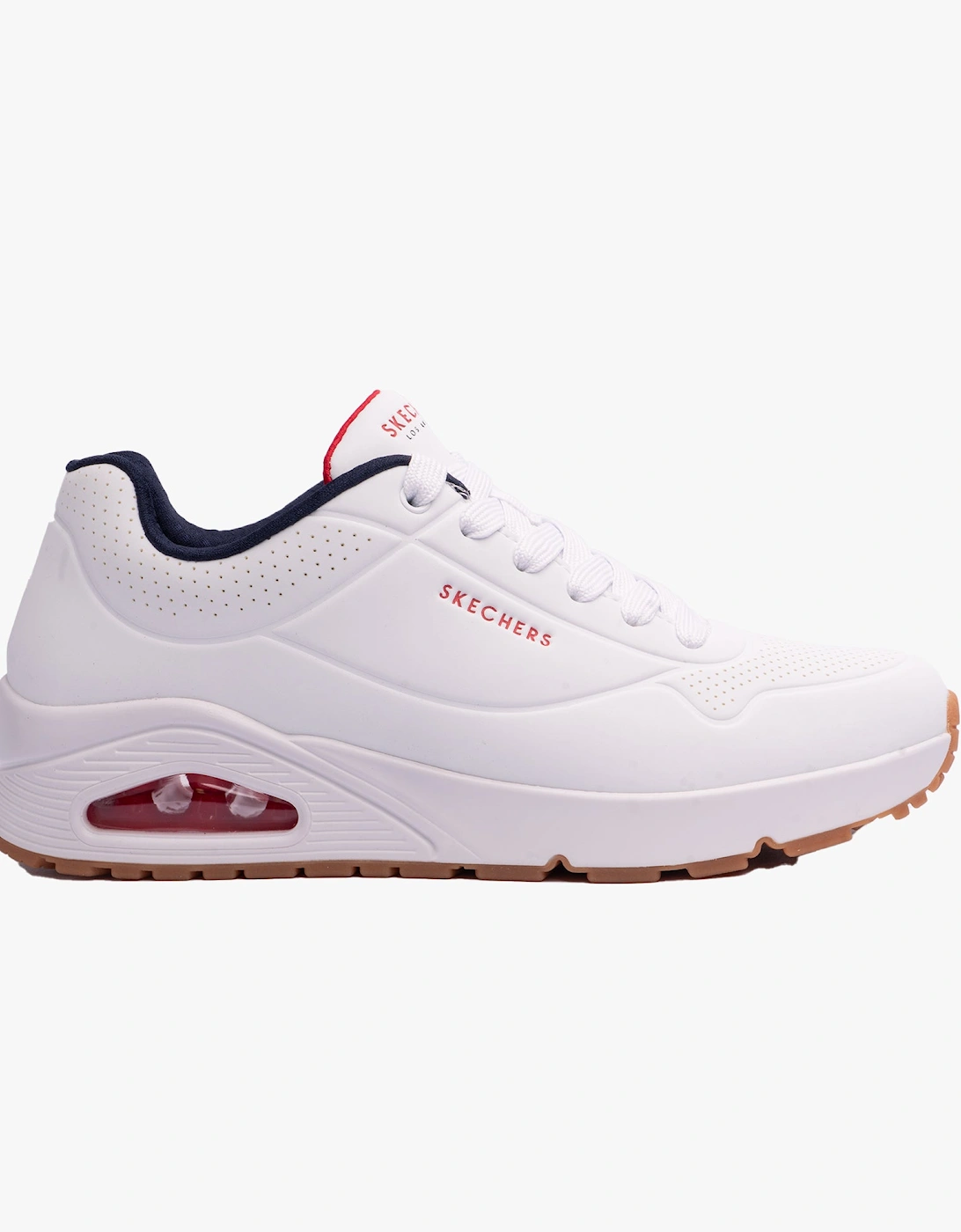 52458/WNVR UNO - STAND ON AIR Mens Trainers White/Red, 7 of 6
