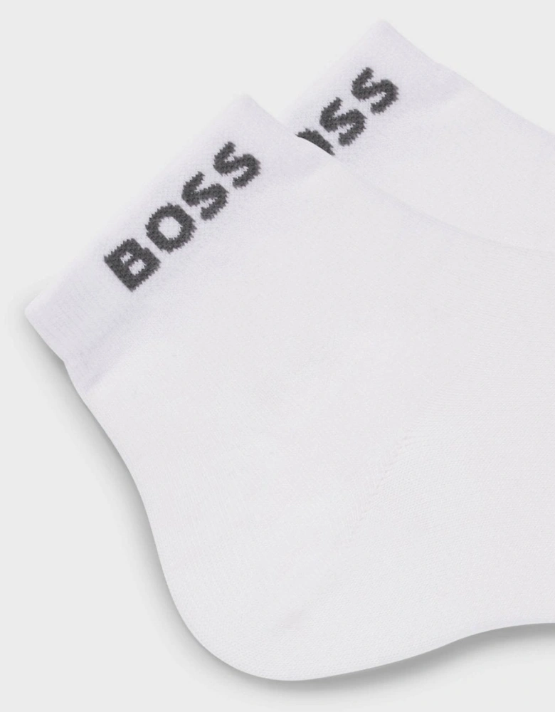 BOSS Orange 2-Pack Mens Short Socks with Logo Cuffs