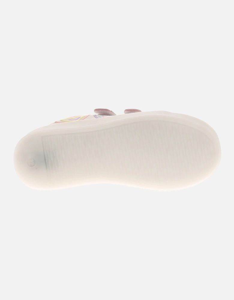 Girls Trainers Younger Girls Heart white UK Size