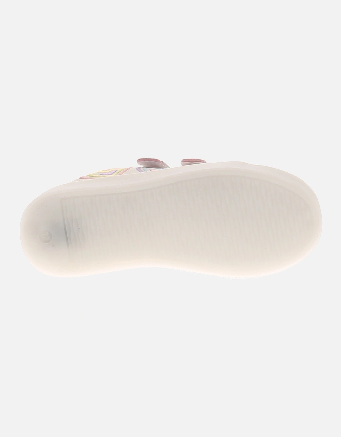 Girls Trainers Younger Girls Heart white UK Size