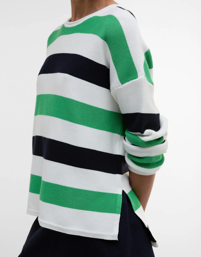 Marine Stripe Womens Knitted Jumper