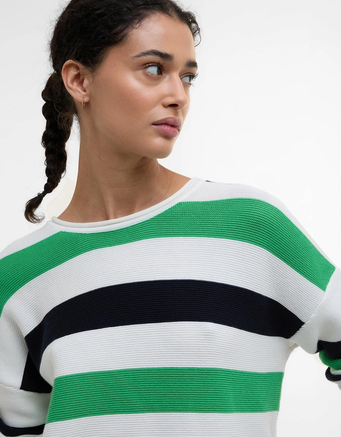 Marine Stripe Womens Knitted Jumper