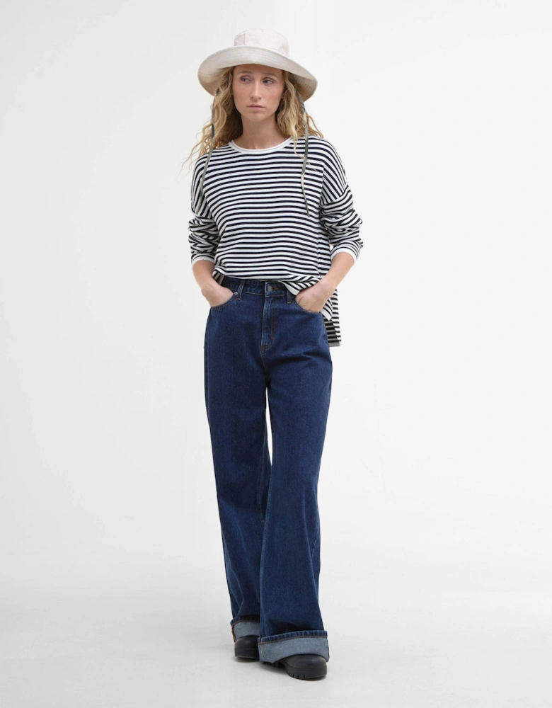Marine Stripe Womens Knitted Jumper