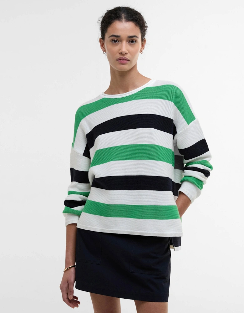 Marine Stripe Womens Knitted Jumper